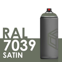 Bombe de peinture 400ml Satin RAL 7039 Gris Quartz