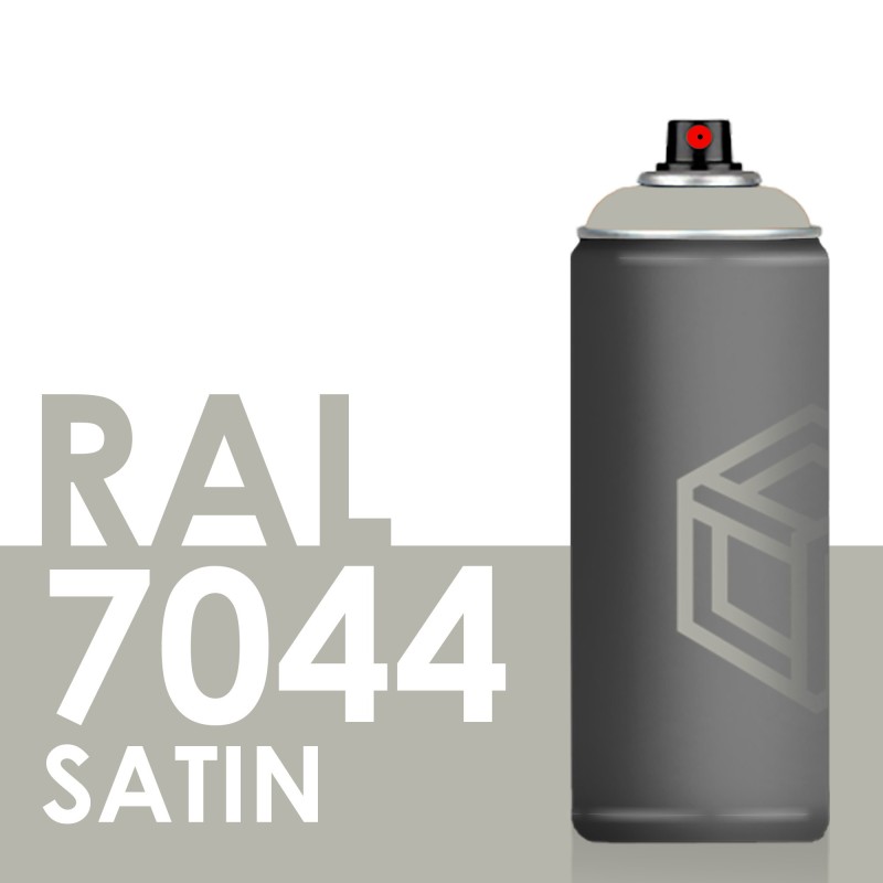 Bombe de peinture 400ml Satin RAL 7044 Gris Soie