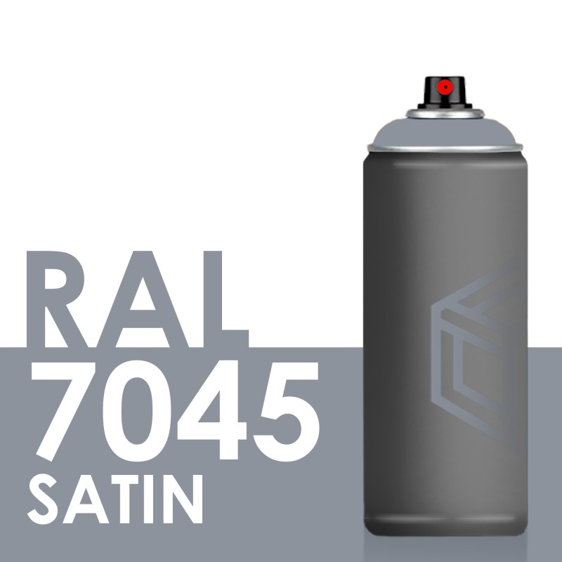 Bombe de peinture 400ml Satin RAL 7045 Telegris 1