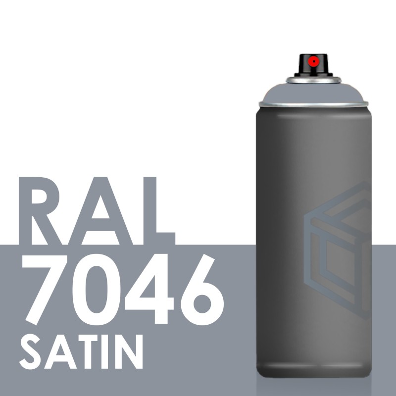 Bombe de peinture 400ml Satin RAL 7046 Telegris 2