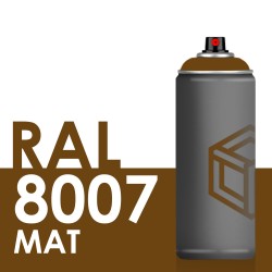 Bombe de peinture 400ml Mat RAL 8007 Brun Fauve