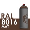 Bombe de peinture 400ml Mat RAL 8016 Brun Acajou