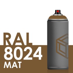 Bombe de peinture 400ml Mat RAL 8024 Brun Beige