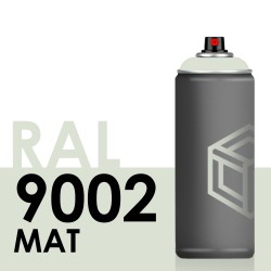 Bombe de peinture 400ml Mat RAL 9002 Blanc Gris