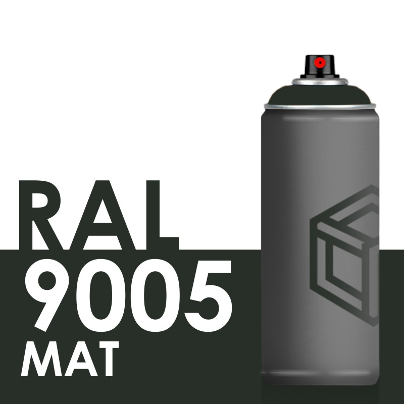 Peinture Noir Mat Racing en spray 400ml