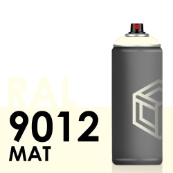 Bombe de peinture 400ml Mat RAL 9012 Blanc Salle Blanche