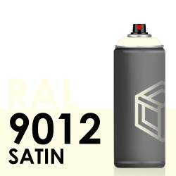 Bombe de peinture 400ml Satin RAL 9012 Blanc Salle Blanche