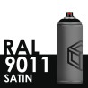 3738 - Bombe de peinture 400ml Satin RAL 9011 Noir Graphite