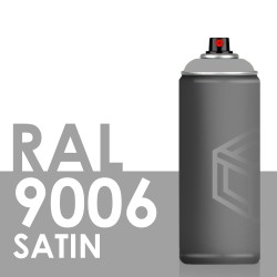Bombe de peinture 400ml Satin RAL 9006 Aluminium Blanc