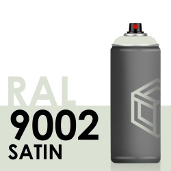 Bombe de peinture 400ml Satin RAL 9002 Blanc Gris