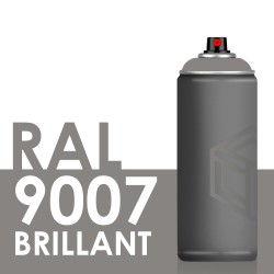 Bombe de peinture 400ml Brillant RAL 9007 Aluminium Gris
