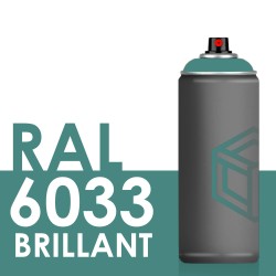 Bombe de peinture 400ml Brillant RAL 6033 Turquoise Menthe