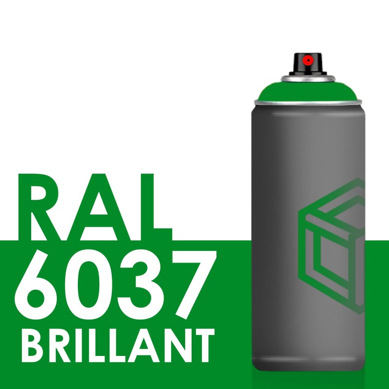Bombe de peinture 400ml Brillant RAL 6037 Vert Pur Bombe de peinture 400ml Brillant RAL 6037 Vert Pur