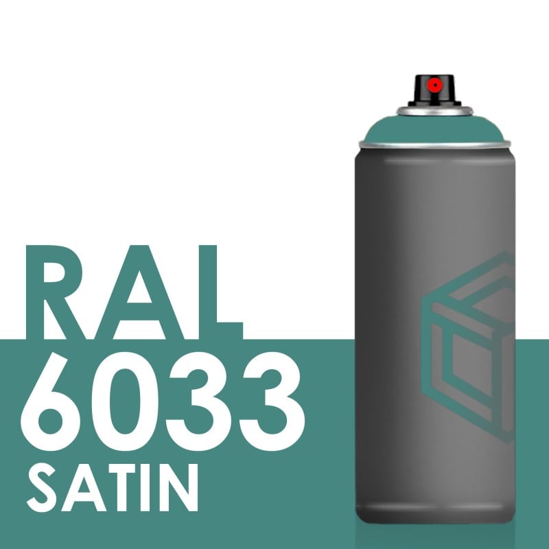 Bombe de peinture 400ml Satin RAL 6033 Turquoise Menthe Bombe de peinture 400ml Satin RAL 6033 Turquoise Menthe
