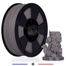 Filament 3D PLA Métallisé Argent 1.75mm 1 kg