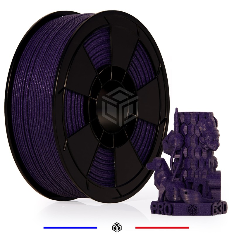 Filament 3D PLA Métallisé Bleu 1.75mm 1 kg