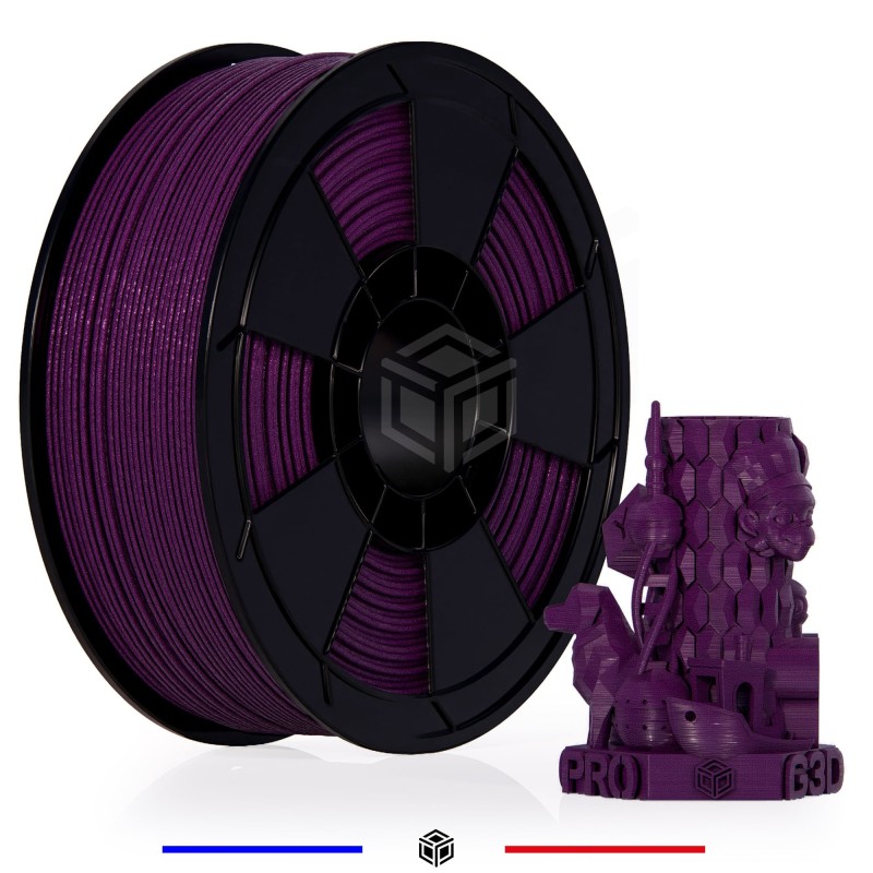 Filament 3D PLA Métallisé Violet 1.75mm 1 kg