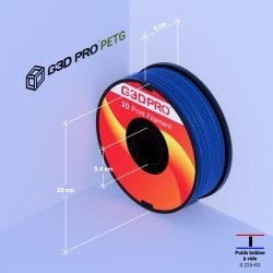 Filament 3D PETG 1 Kg Bleu 1.75 mm