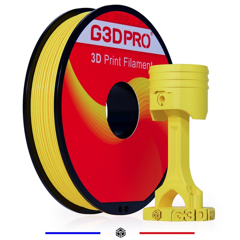 Filament 3D PETG 500g Jaune 1.75 mm