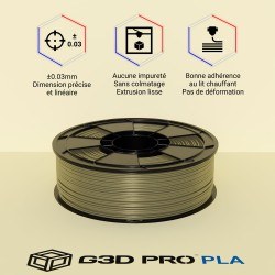 Filament 3D Silk Glossy 1 Kg Bronze 1.75 mm