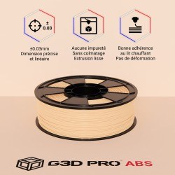 Fil 3D ABS 1 Kg 1.75 mm Peau-Skin