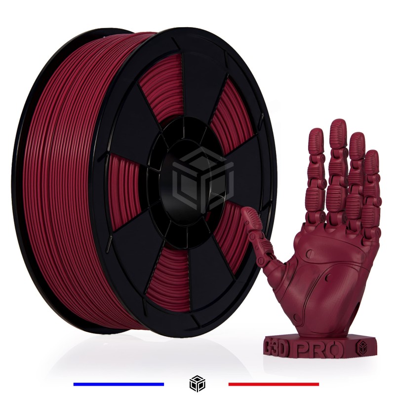 Fil 3D ABS 1 Kg 1.75 mm Dark Rouge