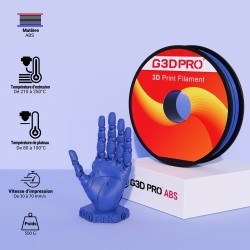 Fil 3D ABS 500g 1.75mm Bleu