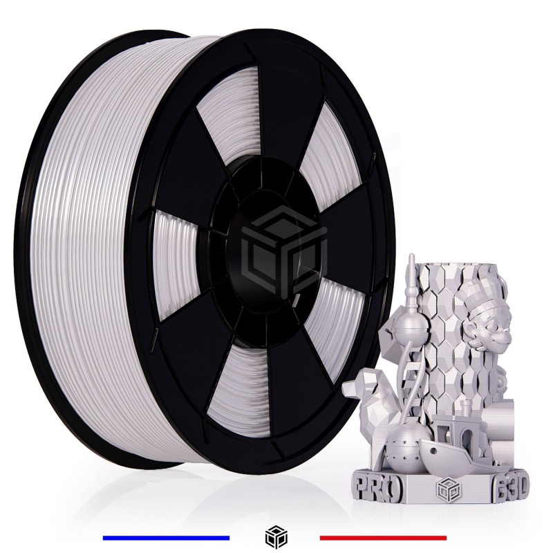 Filament 3D Silk Glossy 1 Kg Blanc 1.75 mm