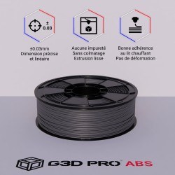 Fil 3D ABS 1 Kg 1.75 mm Dark Gris Anthracite