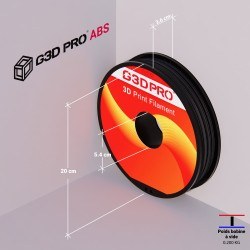 FIL 3D ABS 500G 1.75MM Dark Gris Anthracite