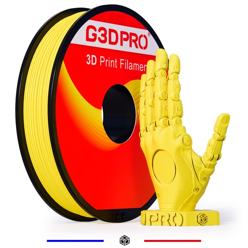 Fil 3D ABS 500g 1.75mm Jaune