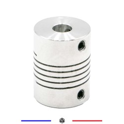 Coupleur aluminium D19L25 6,35*6mm