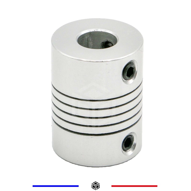 Coupleur aluminium D19L25 6,35*8mm