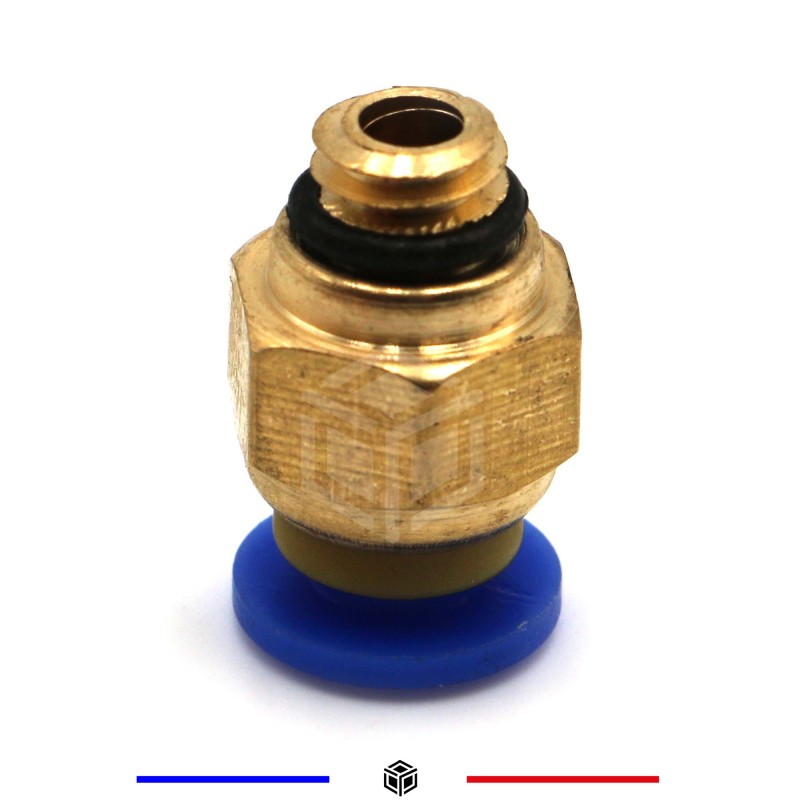Connecteur Pneumatique Angle Droit 6 Mm - Lot De 4, Avec Vanne Manuelle, Pour Air Et Eau
