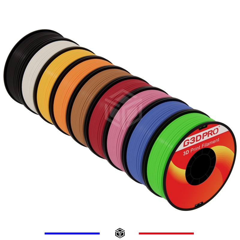 Pack 9 bobines PLA 1.75mm