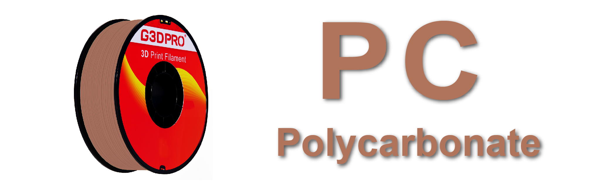 Le filament Polycarbonate G3D PRO® est un matériau thermoplastique de premier choix dans l'univers de l'impression 3D.  Le polycarbonate est un type de plastique qui est principalement fabriqué à partir de bisphénol A (BPA) et de phosgène. Le BPA est un composé organique dérivé du pétrole ou du gaz naturel, tandis que le phosgène est un composé chimique produit à partir de chlore et de monoxyde de carbone. Le processus de fabrication du polycarbonate implique généralement la réaction chimique entre le BPA et le phosgène, aboutissant à un polymère thermoplastique très résistant et transparent. Ce matériau est connu pour sa robustesse, sa résistance aux chocs et sa transparence, ce qui le rend idéal pour une variété d'applications, y compris dans le domaine de l'impression 3D où il est apprécié pour sa solidité et sa durabilité. Contrairement au PLA, qui est dérivé de ressources renouvelables, le polycarbonate est issu de la pétrochimie, reflétant sa nature synthétique et non biodégradable.Réputé pour sa robustesse exceptionnelle et sa résistance aux températures élevées, le polycarbonate est idéal pour des applications exigeant durabilité et stabilité thermique. Ce matériau est apprécié pour sa grande clarté optique, sa solidité et sa capacité à résister aux impacts, ce qui le rend parfait pour créer des pièces transparentes et résistantes. Bien qu'il nécessite des températures de fusion plus élevées que d'autres filaments comme le PLA, sa manipulation reste accessible avec les équipements d'impression 3D appropriés. Parmi les produits les plus populaires, on trouve le Polycarbonate G3D PRO® Transparent 1.75mm et le Polycarbonate G3D PRO® Blanc 1.75mm, qui sont tous deux choisis pour leur finition de haute qualité et leur fiabilité dans des conditions d'utilisation exigeantes.