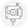 Bloc entrainement extrudeuse