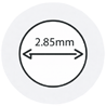 2.85mm
