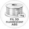 Fil 3D Fluorescent ABS 1 Kg