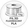 Fil 3D Fluorescent PLA 1 Kg
